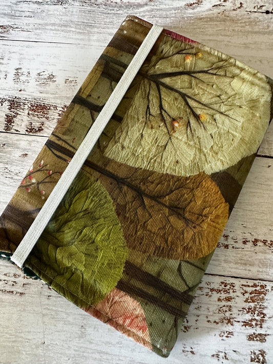 Spring Forest with Handwoven Mohair Adjustable A5 Journal Cover