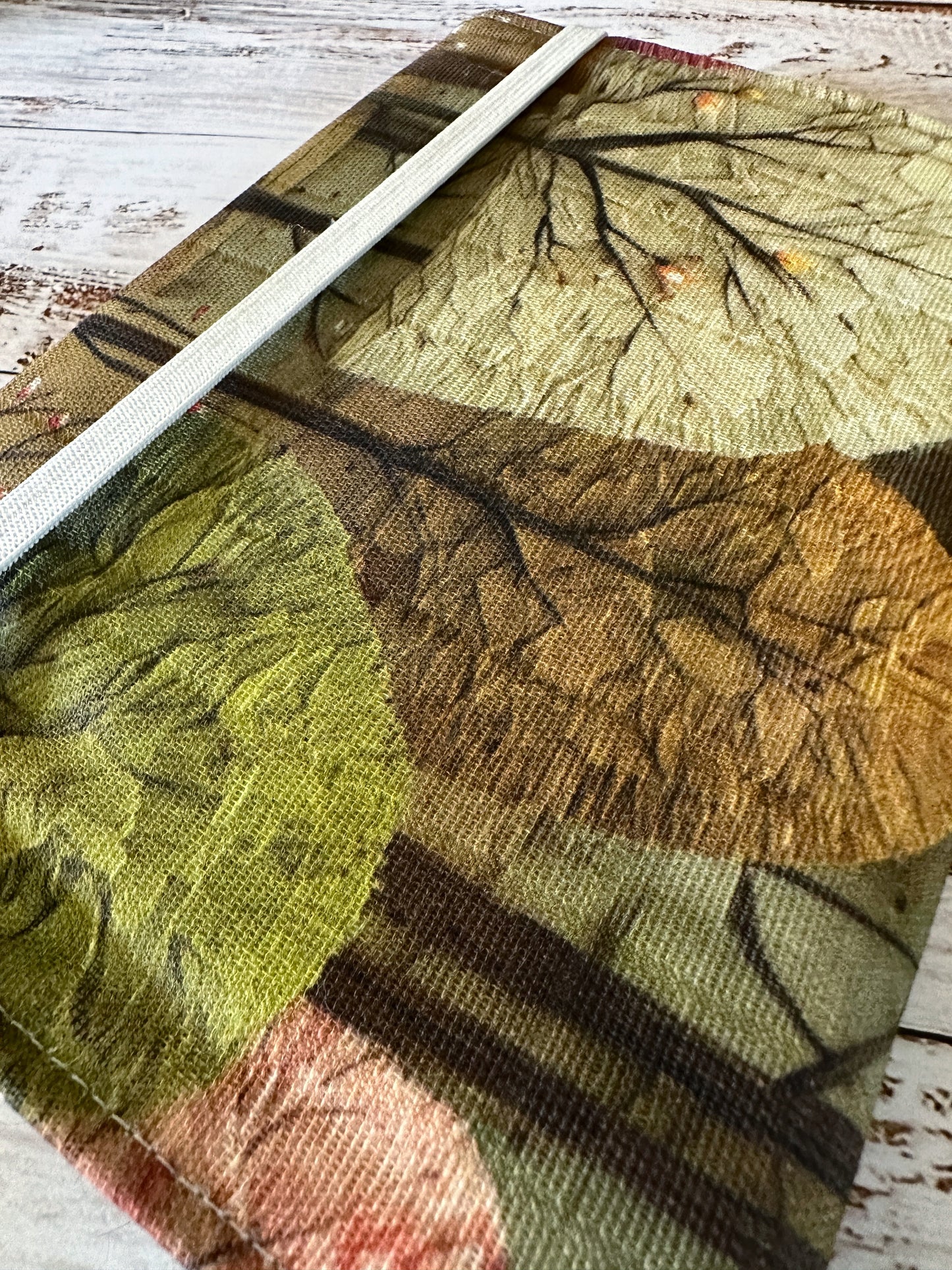Spring Forest with Handwoven Mohair Adjustable A5 Journal Cover