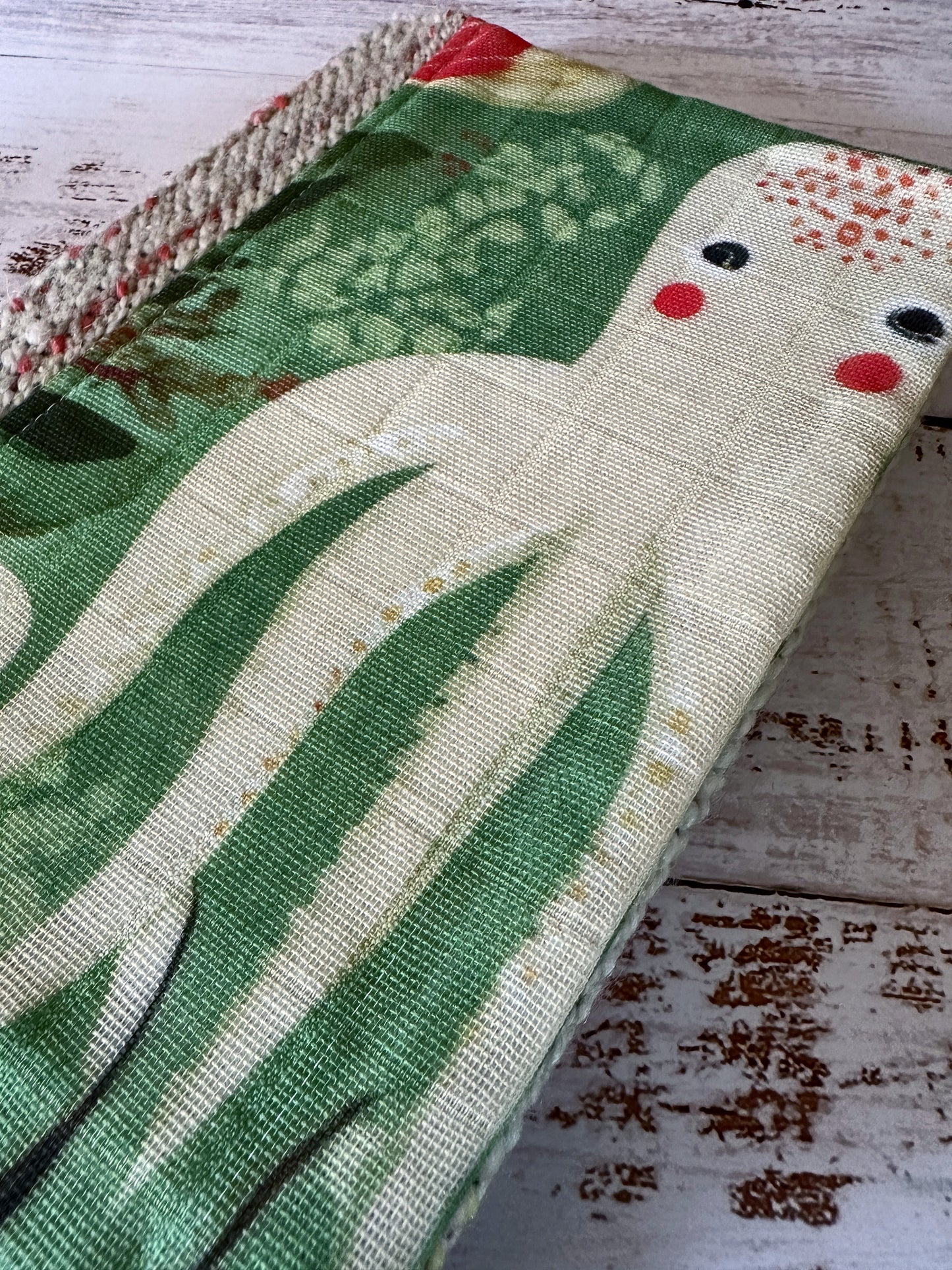 Octopus Garden with Handwoven Mohair Adjustable A5 Journal Cover