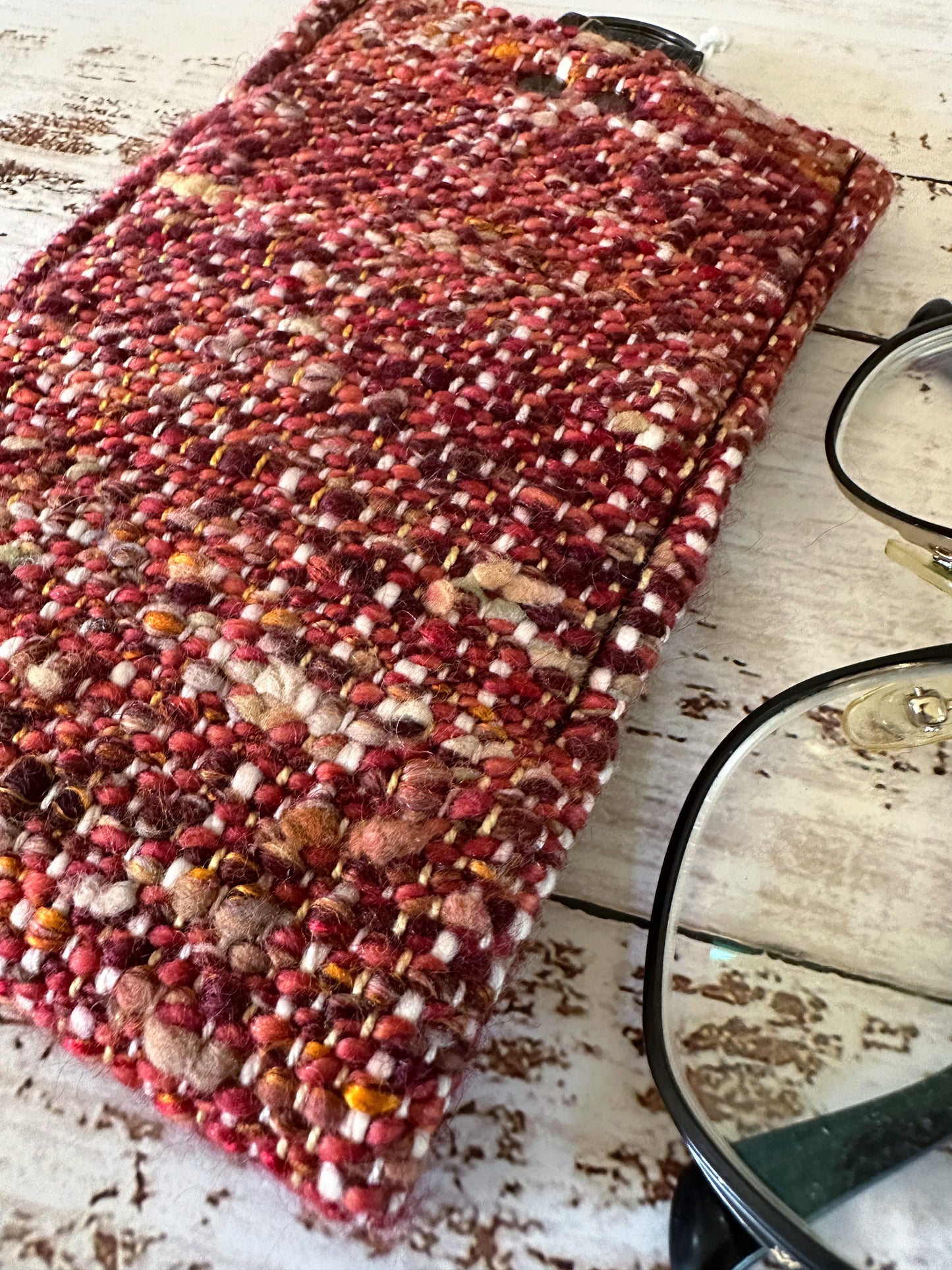 Cosmic Circuitry and Woven Wool Padded Glasses Case