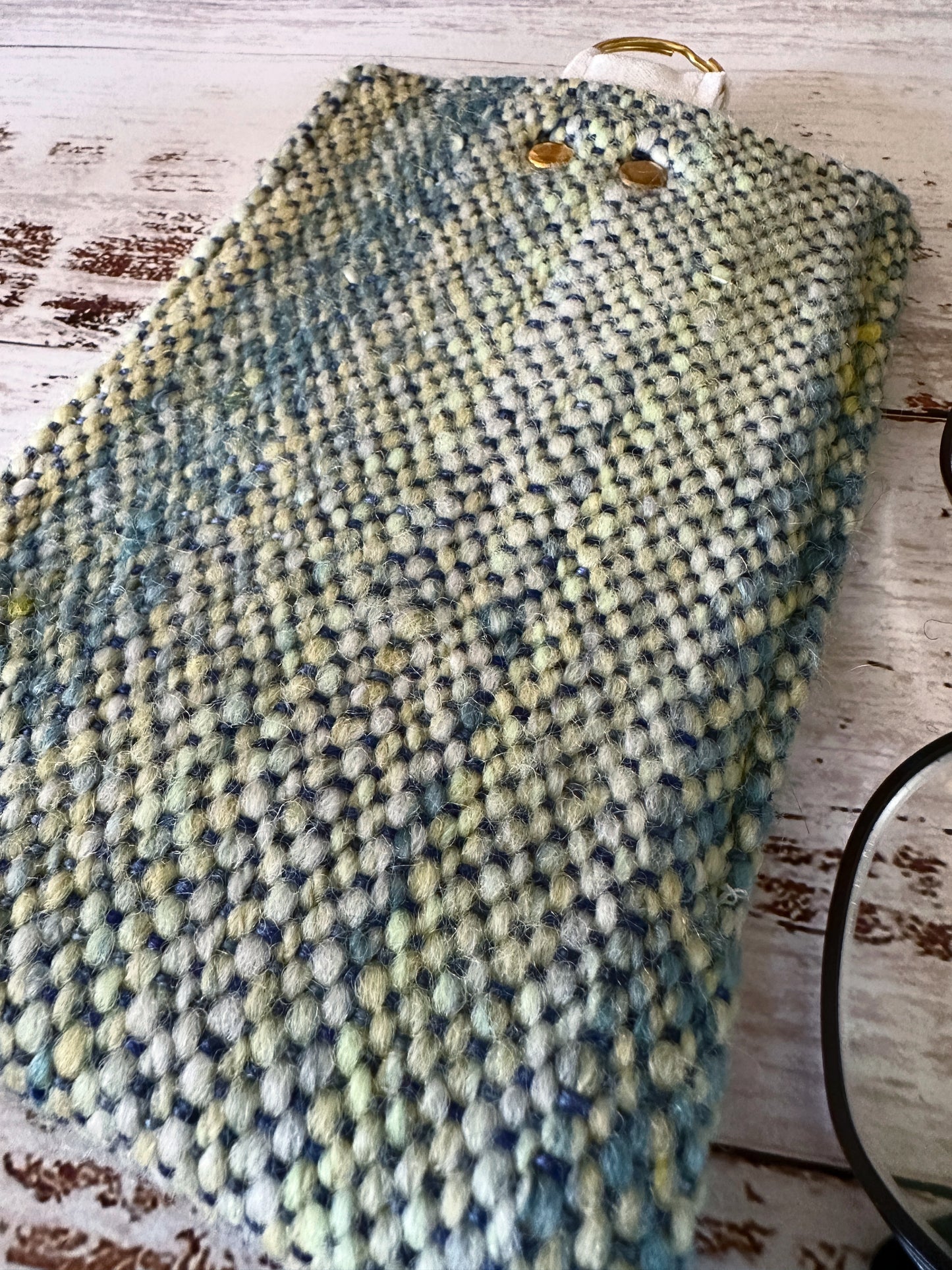 Chickens and Woven Wool Padded Glasses Case