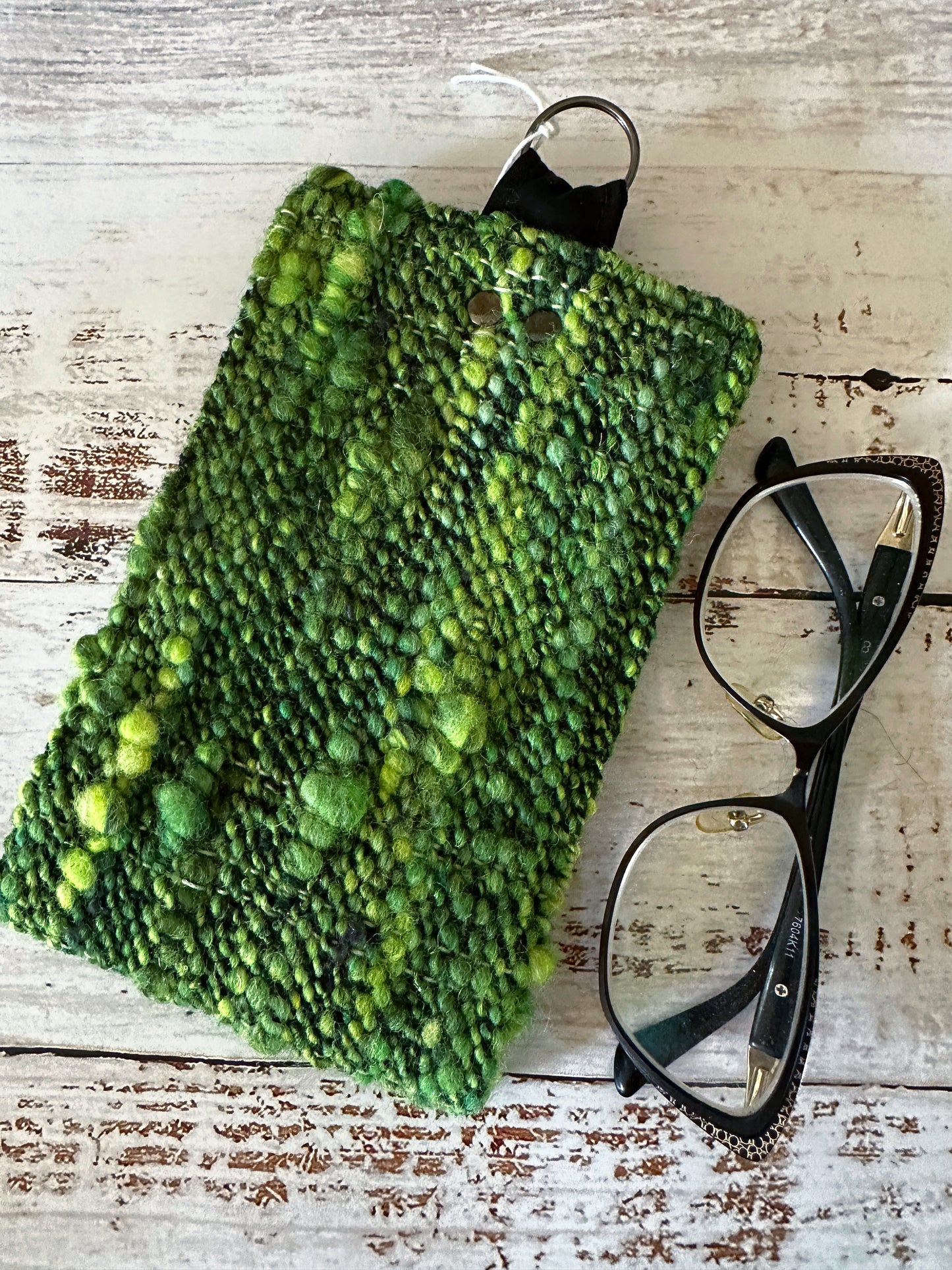 Skeleton Merfolk and Woven Wool Padded Glasses Case