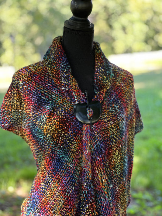 Butterfly in the Sky ~ Handspun & Handwoven Shawl