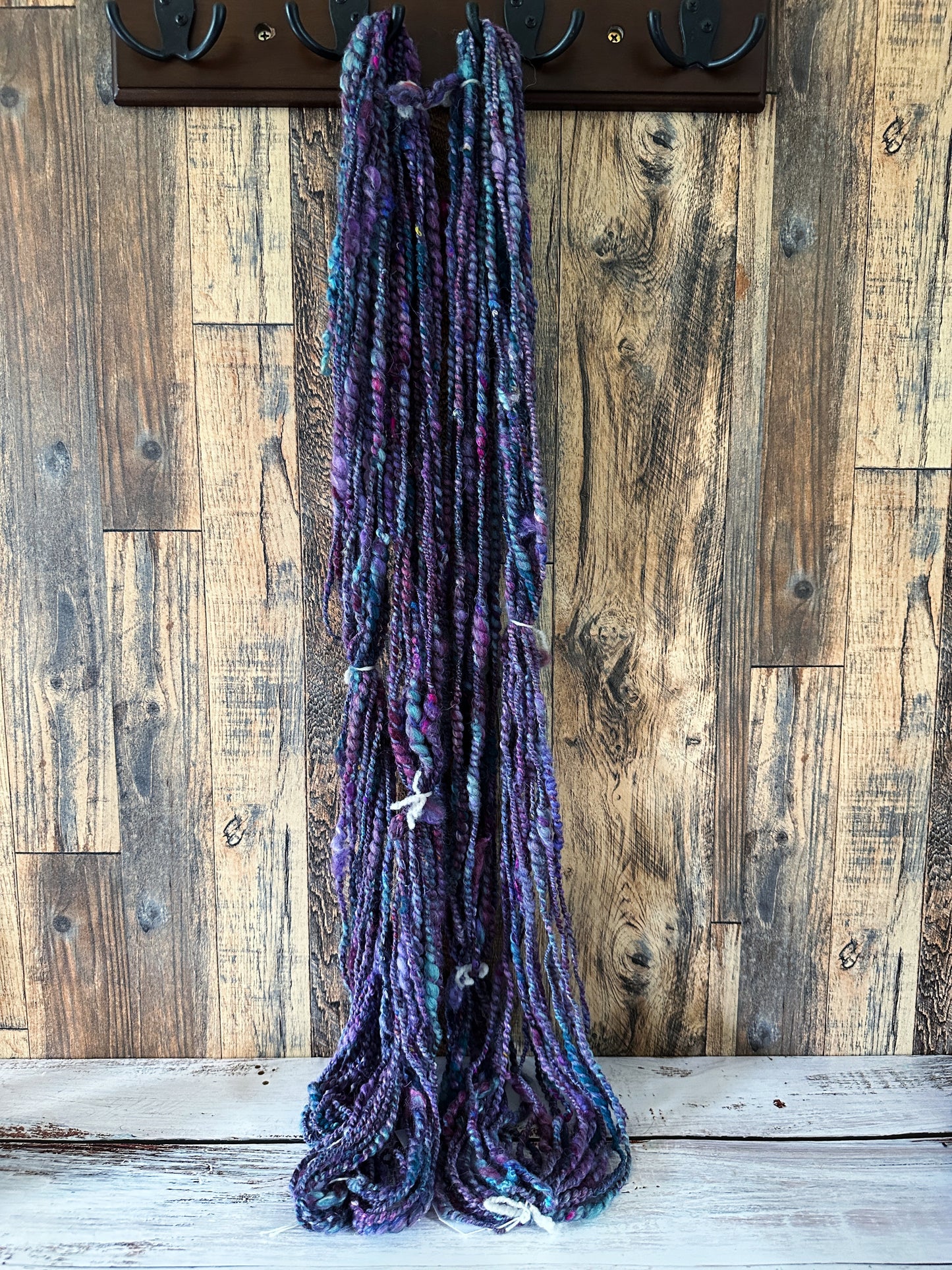 Handspun Art Yarn, Thick and Thin and Coil Spun