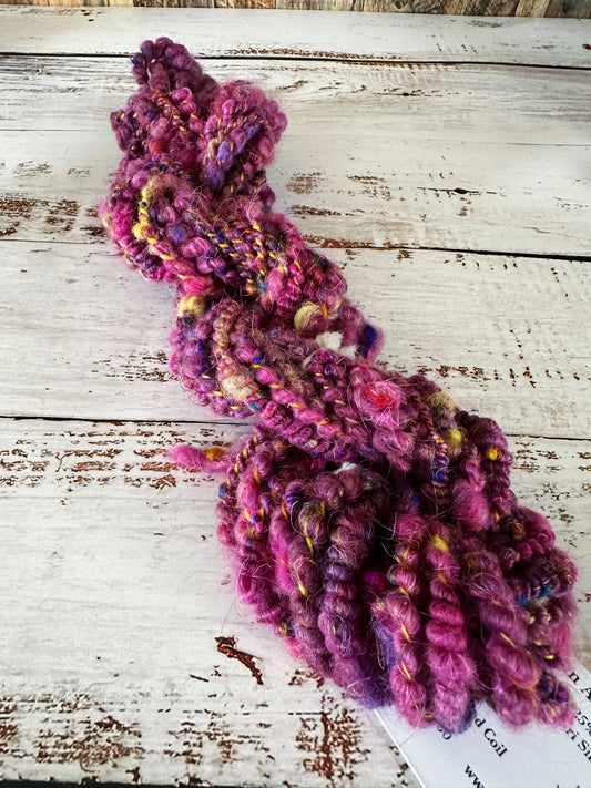 Handspun Art Yarn, Core and Coil Spun