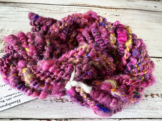 Handspun Art Yarn, Core and Coil Spun