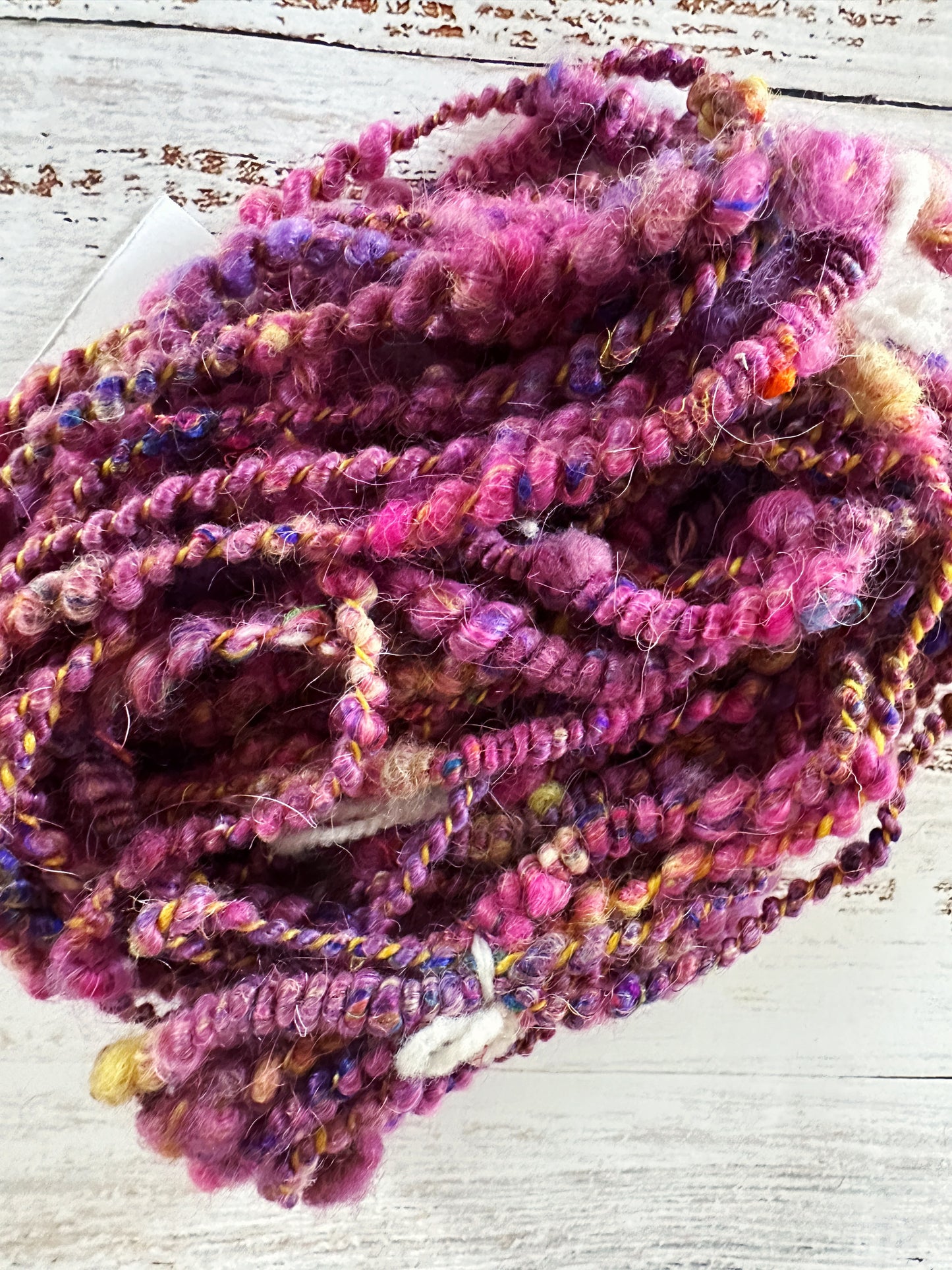 Handspun Art Yarn, Core and Coil Spun