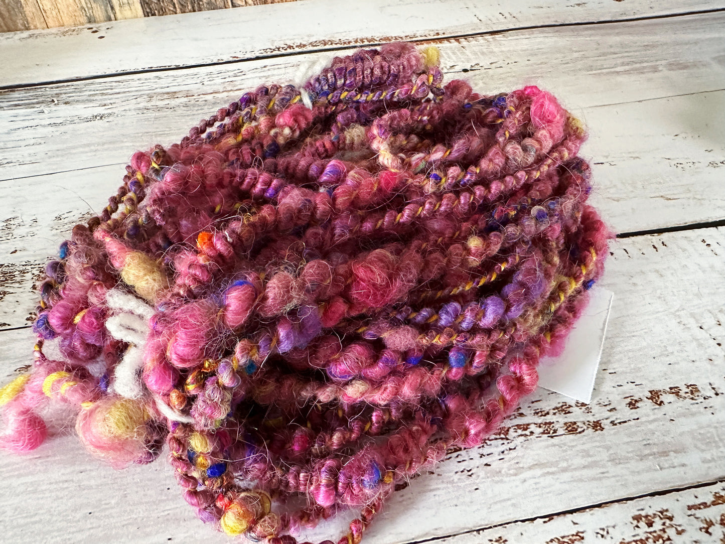 Handspun Art Yarn, Core and Coil Spun