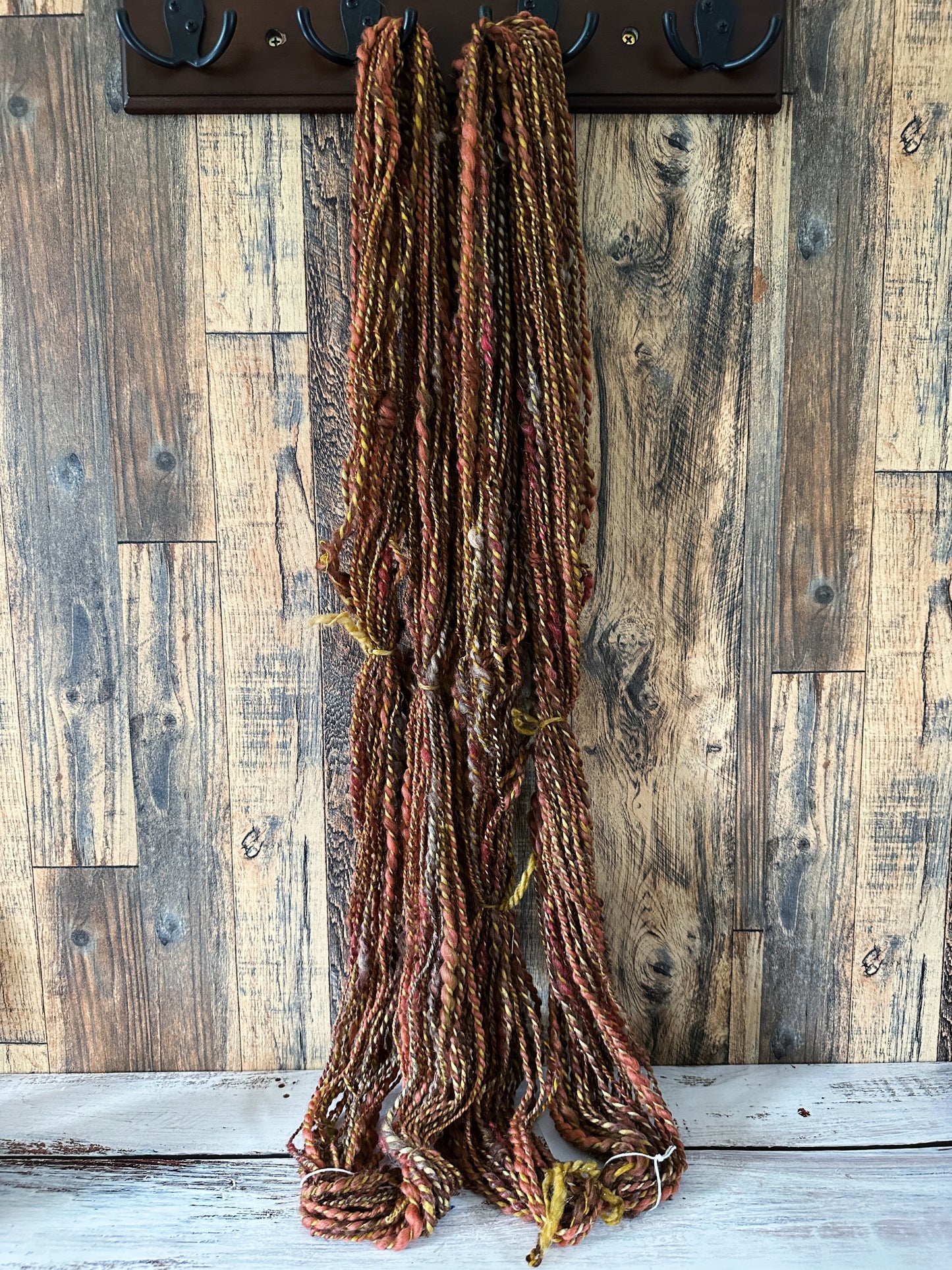 Handspun Art Yarn, Thick and Thin, 2 PLY