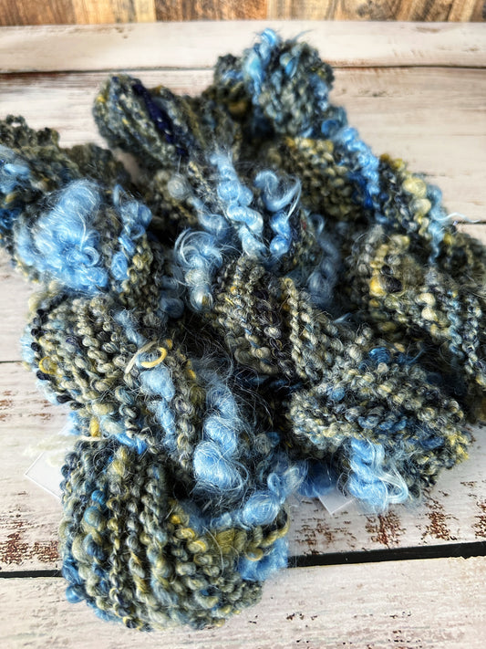 Handspun Art Yarn, Core, Lock, and Coil Spun