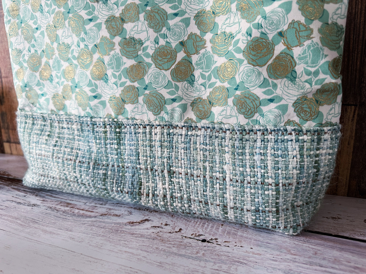 Sweet Sheep with Handwoven Wool Extra Large Tote