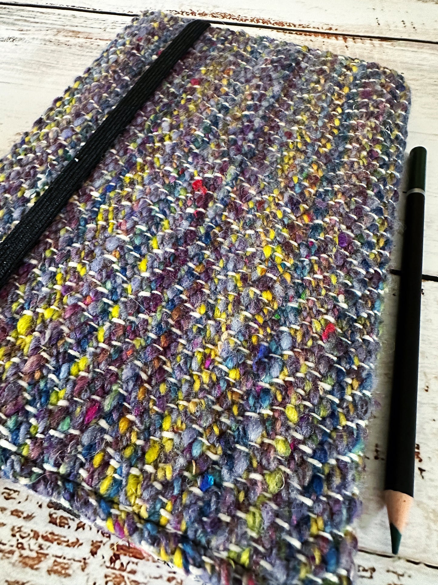 Help Desk with Handwoven Wool Adjustable A5 Journal Cover for Book Lovers