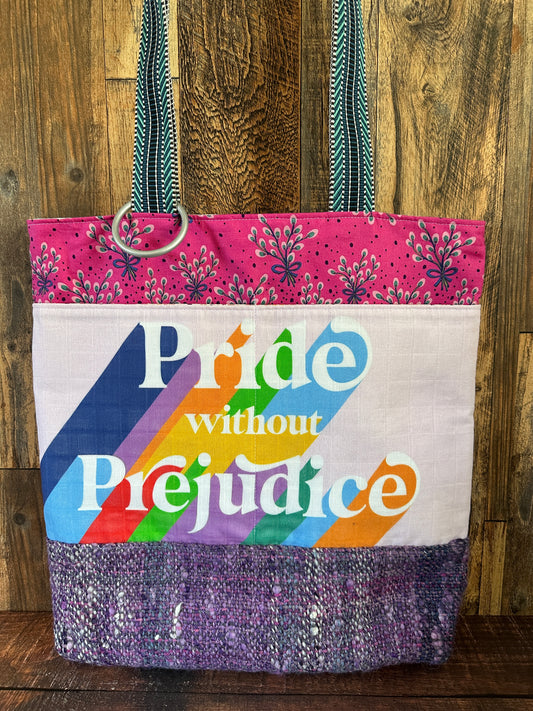 Pride without Prejudice with Handwoven Wool Extra Large Tote