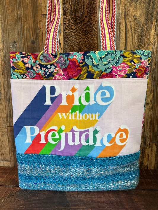 Pride without Prejudice with Handwoven Wool Extra Large Tote