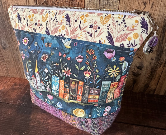Book Dreams Cosmetic or Zipper Bag