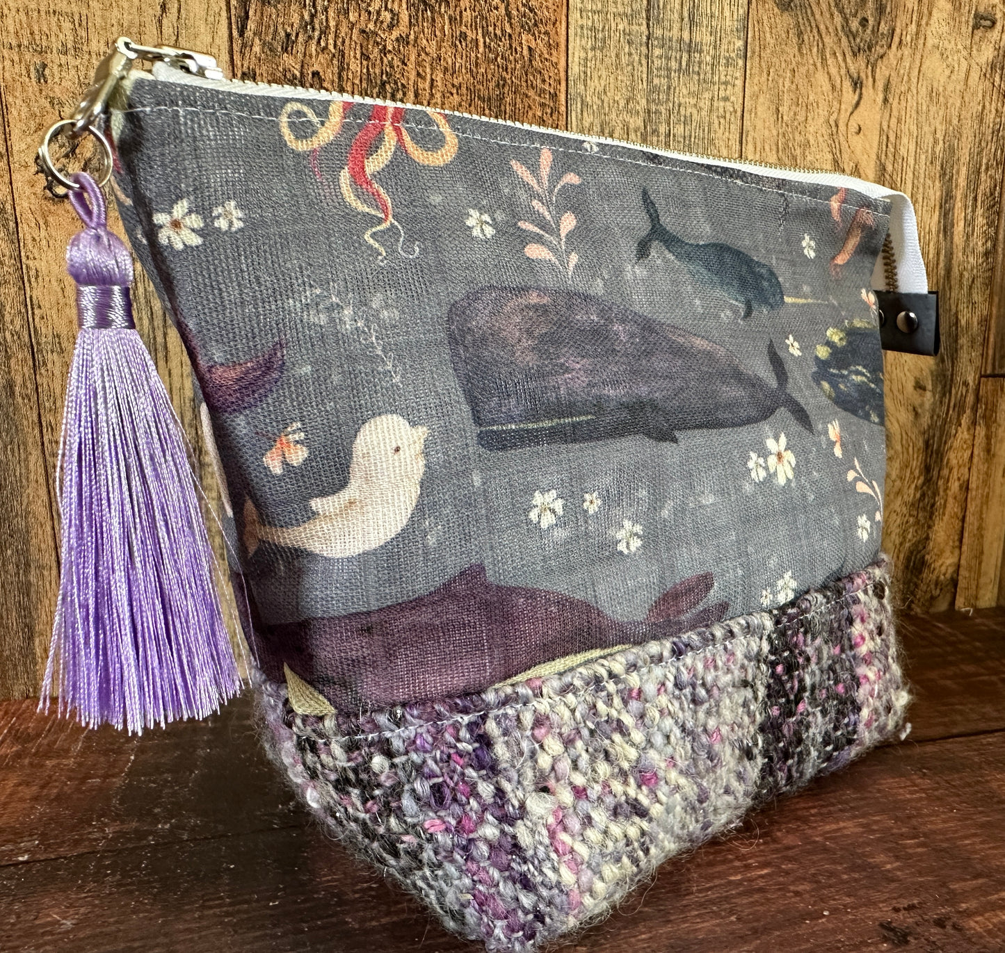Dolphins and Whales Small Open Wide Bag