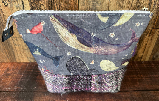 Dolphins and Whales Small Open Wide Bag