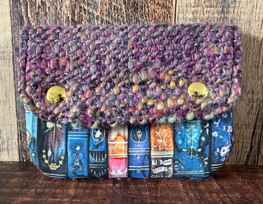 Book Dreams Handwoven Wool Simple Card Wallet