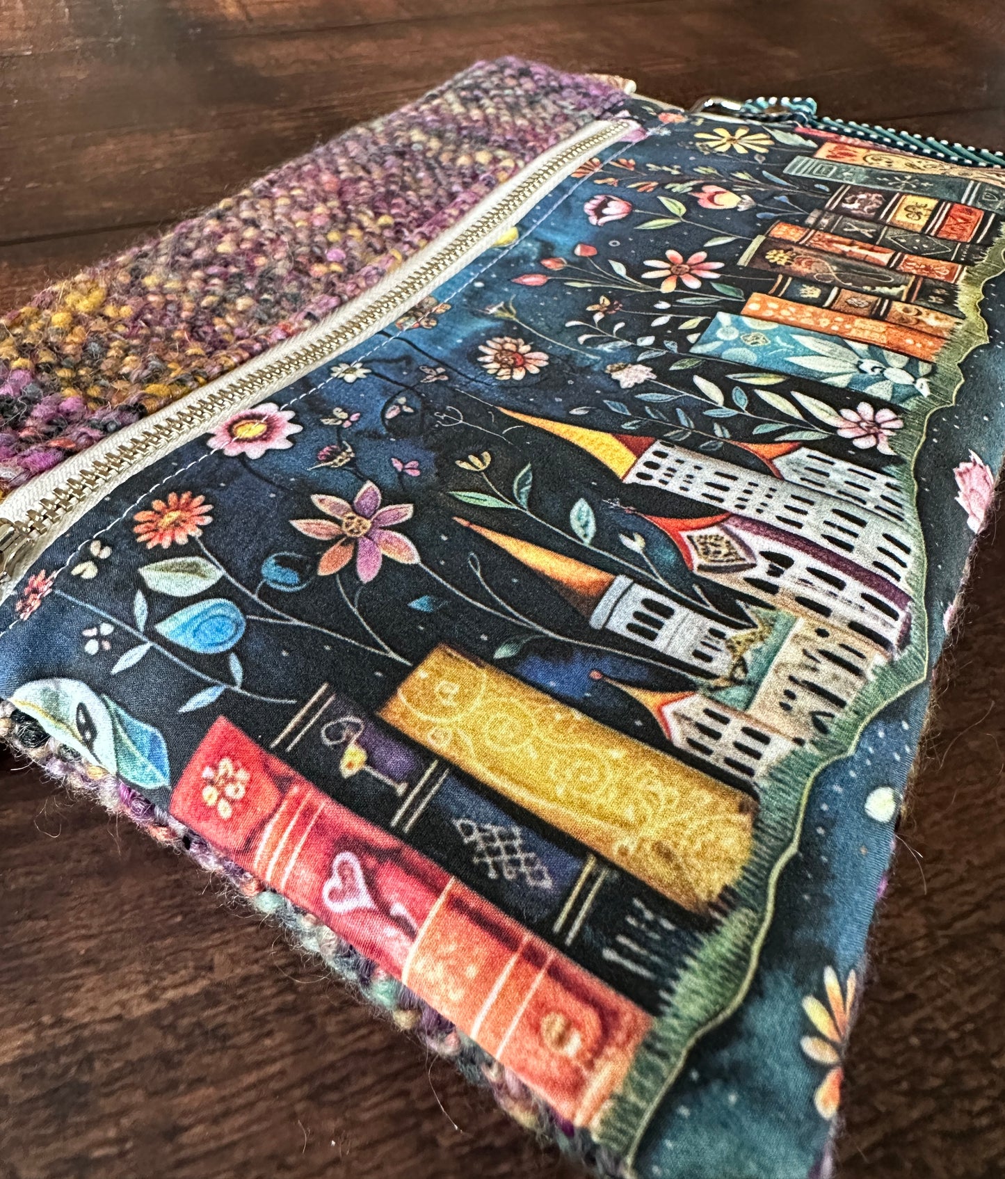 Book Dreams Zipper Clutch~ Perfect for E-Readers