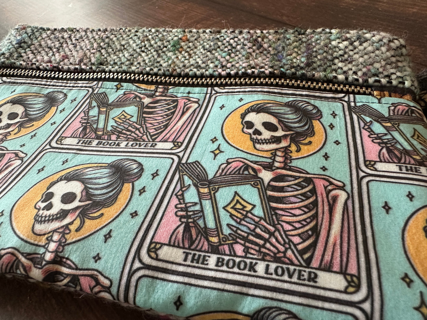 The Book Lover Tarot Double Zipper Clutch~ Perfect for E-Readers