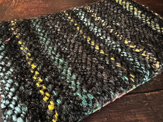 Cutie Cryptids and Handwoven Wool Double Zipper Clutch