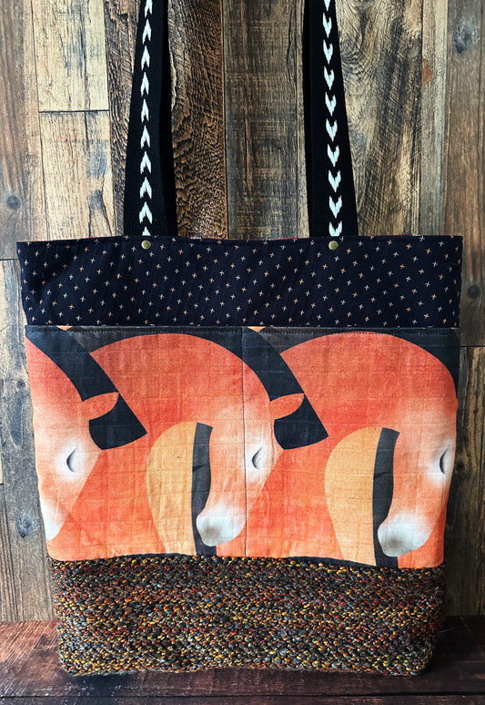 Sorrel Horses & Handwoven Wool Extra Large Tote