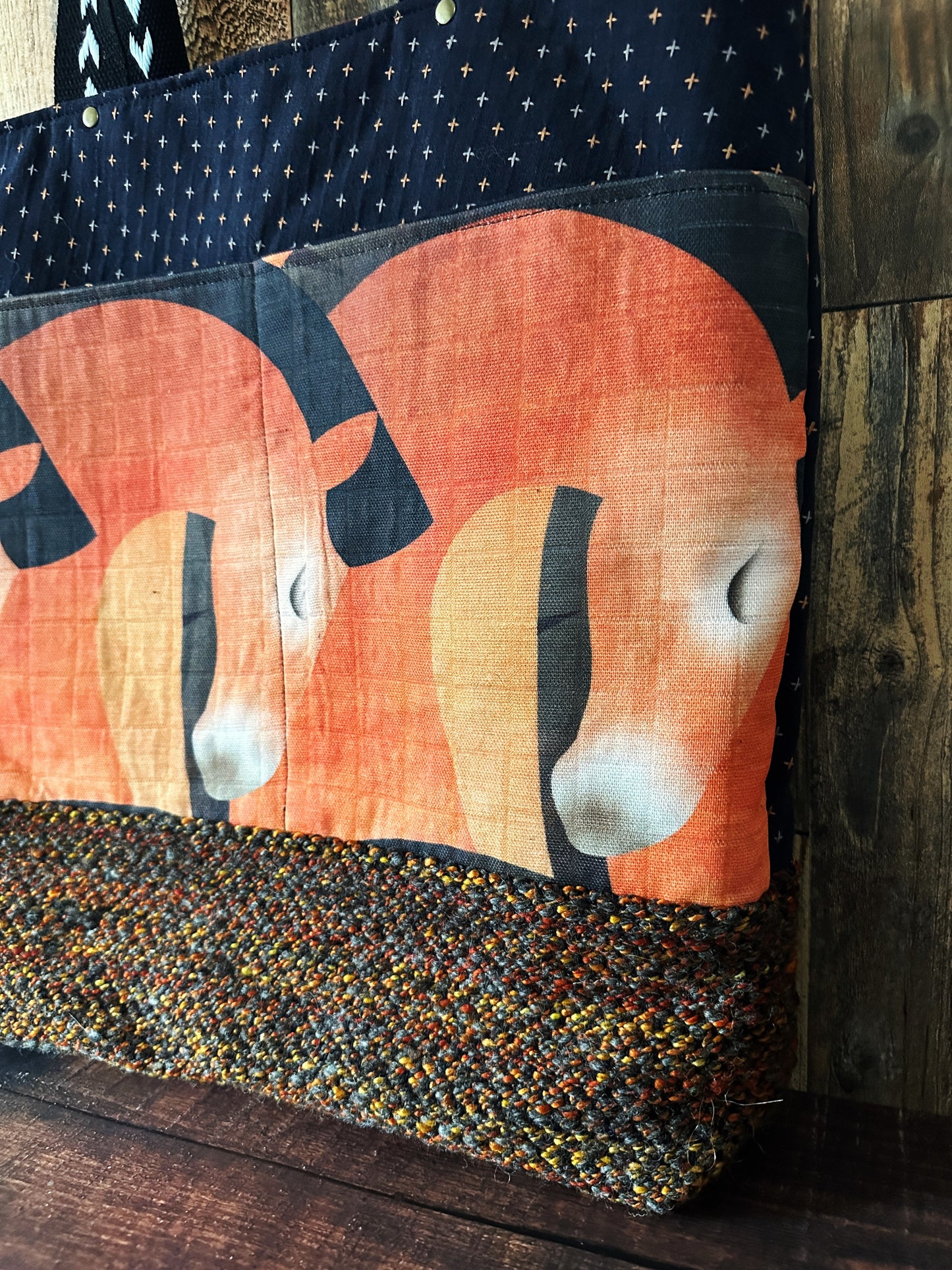 Sorrel Horses & Handwoven Wool Extra Large Tote