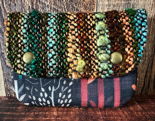 Fall Forest & Woven Wool Simple Card Wallet