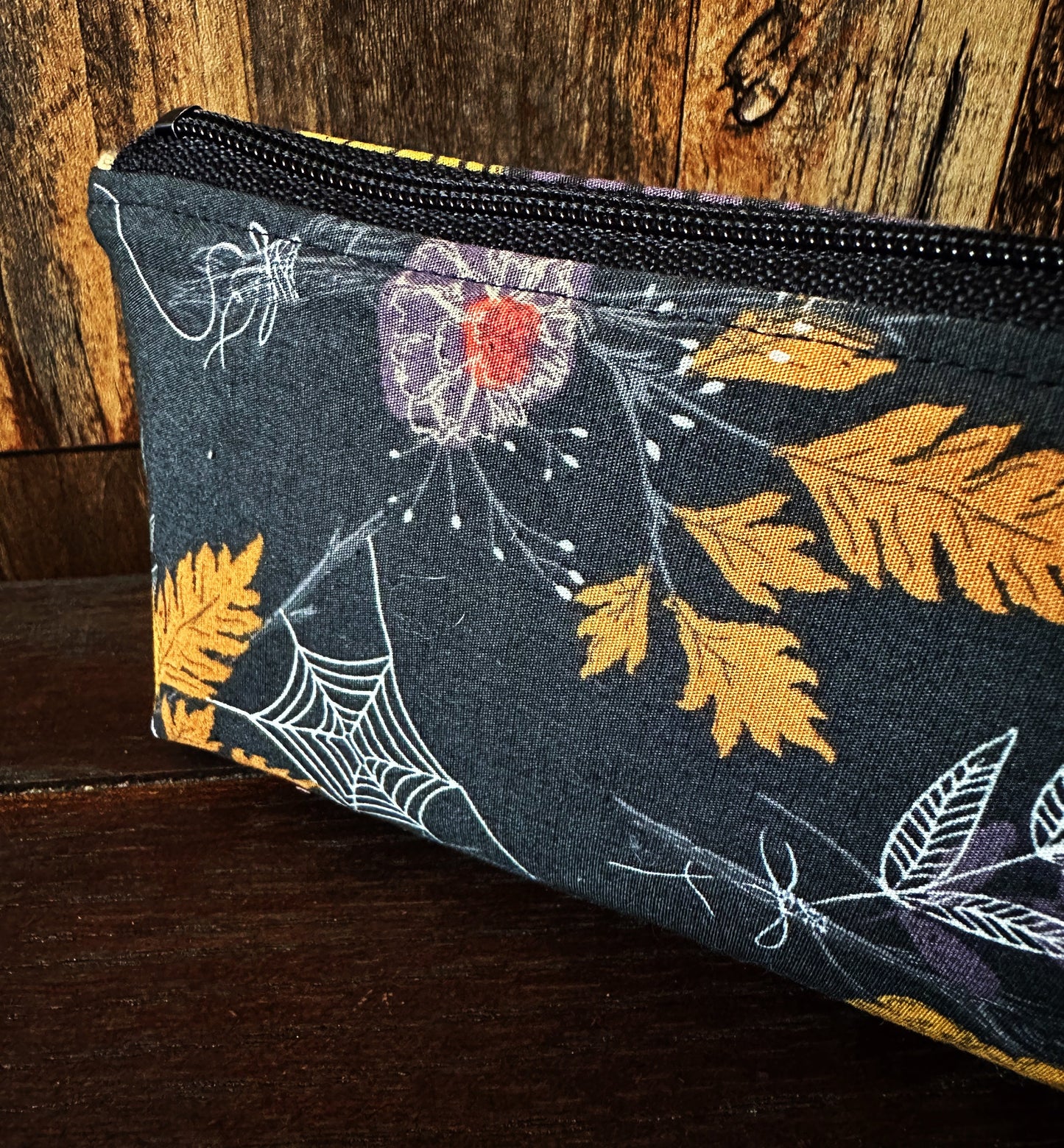 Autumn with Spiders Long and Lean Zipper Bag