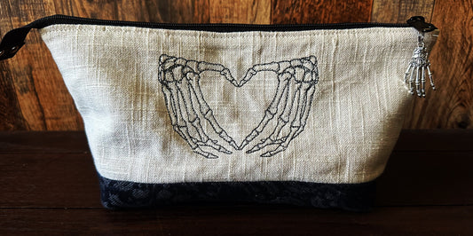 Dapper Skeleton Medium Open Wide Spindle Bag