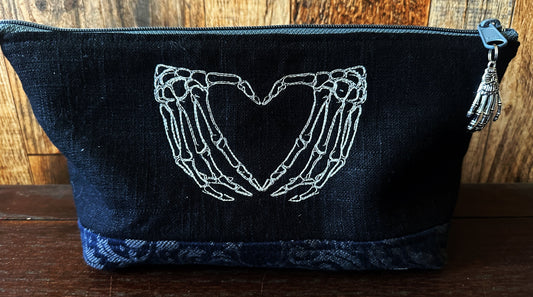 Dapper Skeleton Medium Open Wide Spindle Bag
