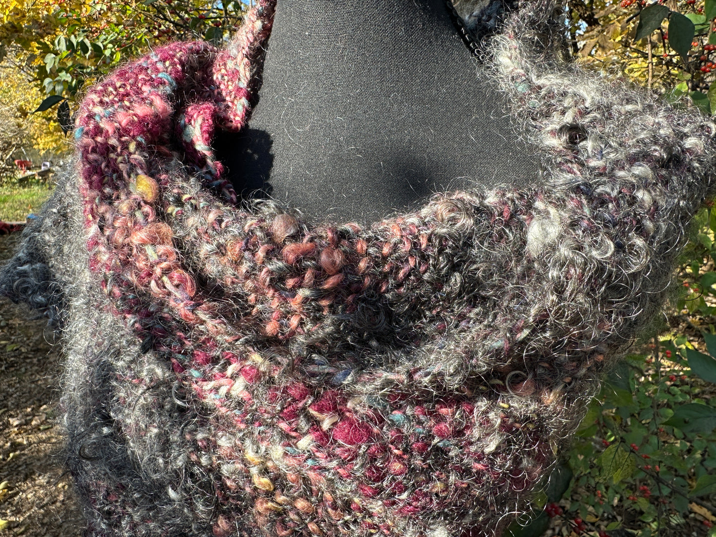 Witch of Blackbird Pond ~ Handspun & Handwoven Shawl