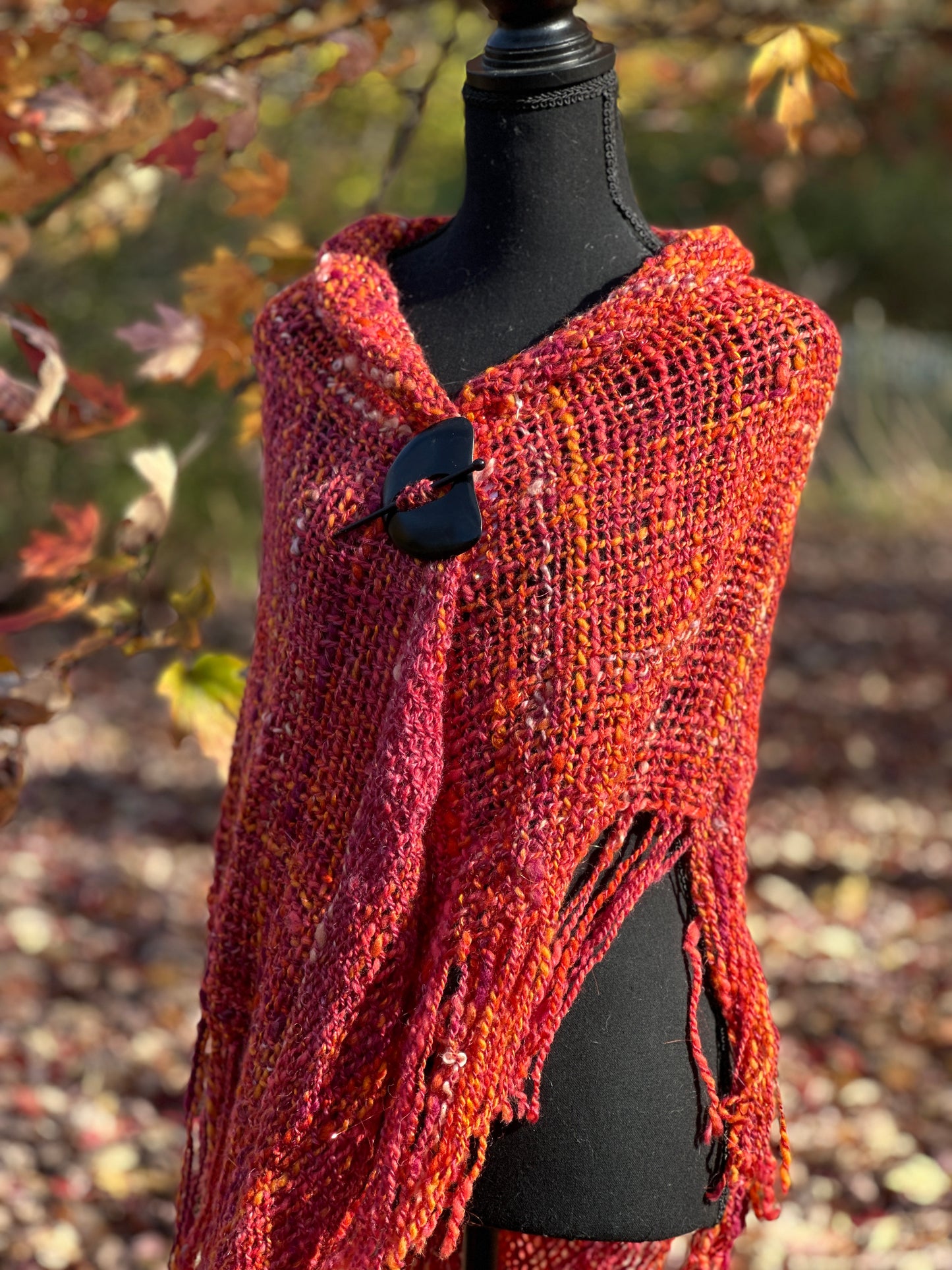 Daughter of Ferrix ~ Handspun & Handwoven Shawl