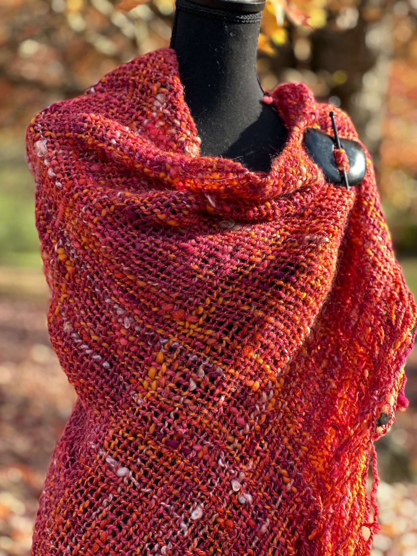 Daughter of Ferrix ~ Handspun & Handwoven Shawl