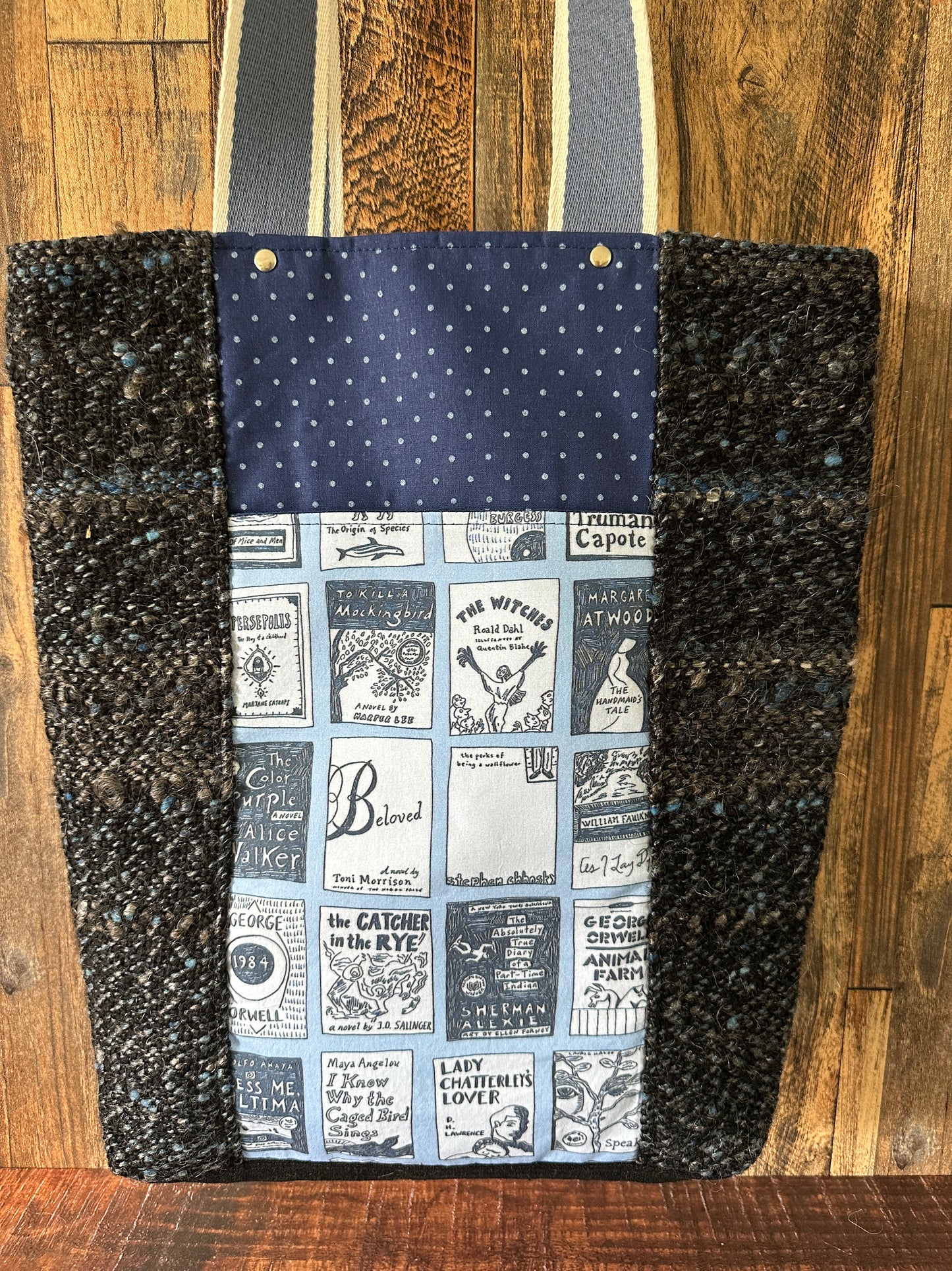 Banned Book Covers Double Pocket Large Tote Bag