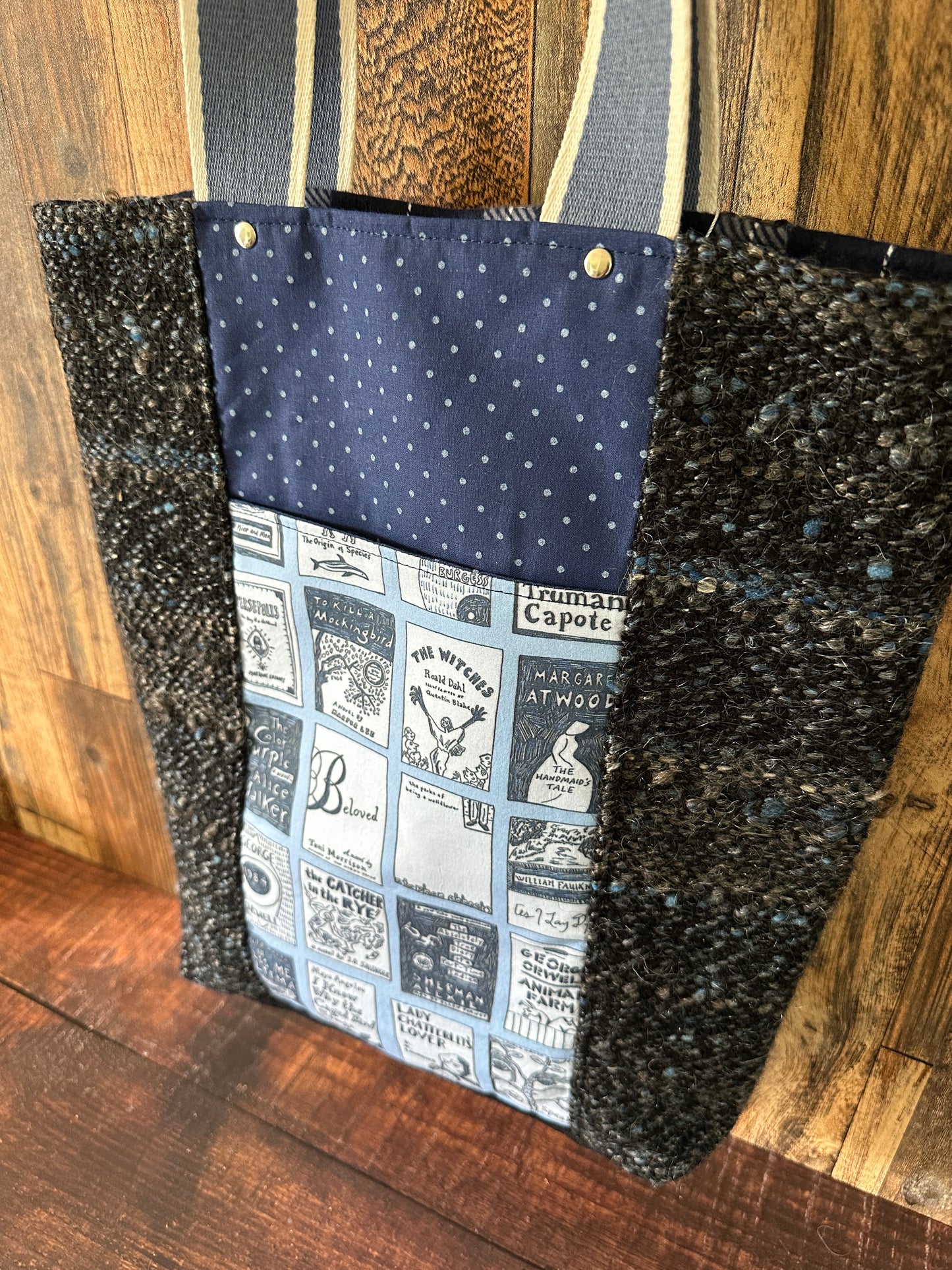 Banned Book Covers Double Pocket Large Tote Bag