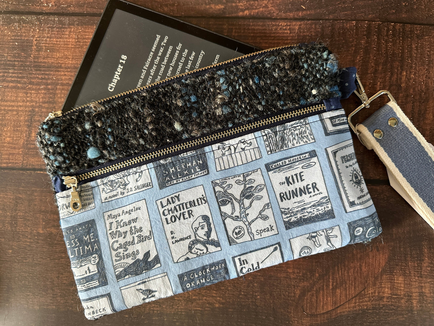 Banned Book Covers Zipper Clutch~ Perfect for E-Readers