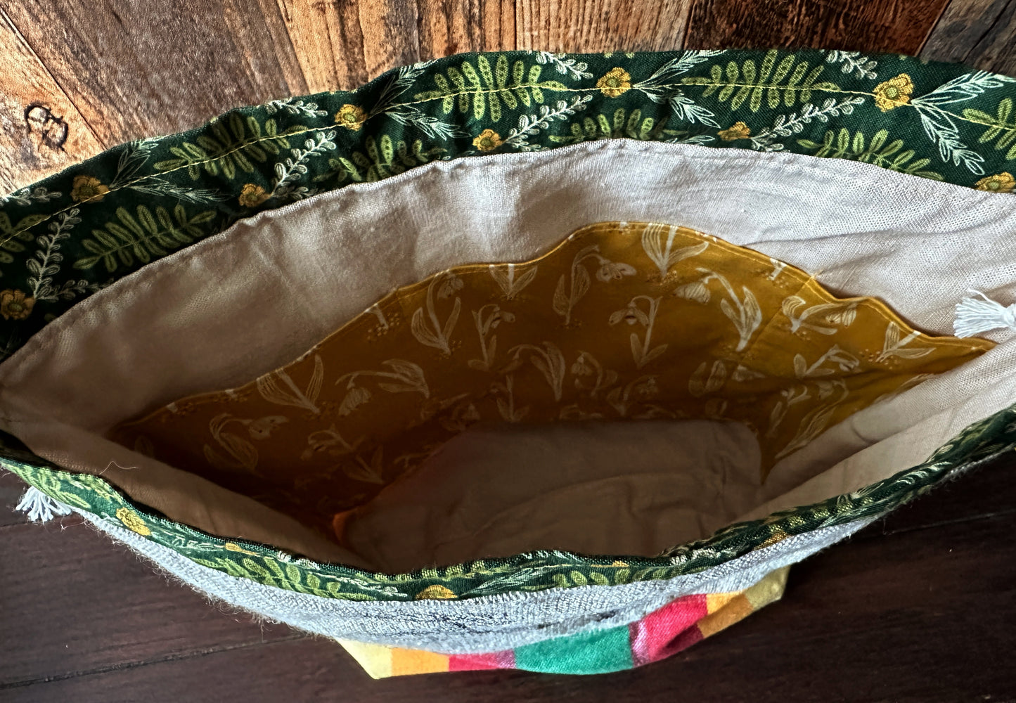 Deer in the Leaves Large Project Bag