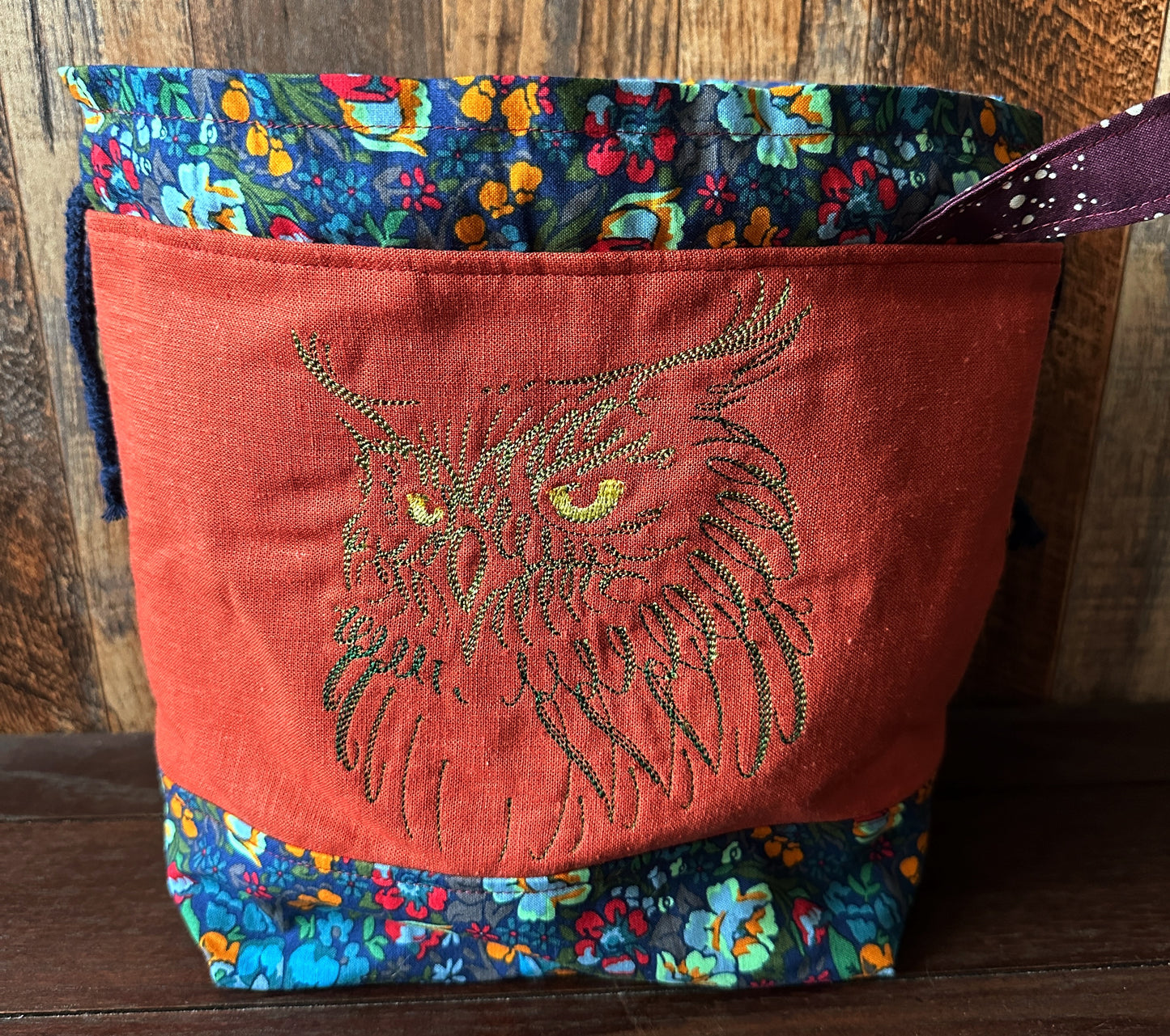 Filigree Owl Medium Project Bag