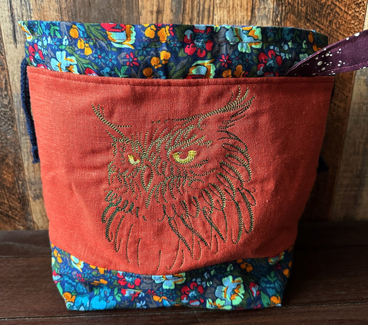 Filigree Owl Medium Project Bag