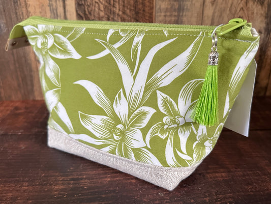 Orchid Floral Small Open Wide Bag