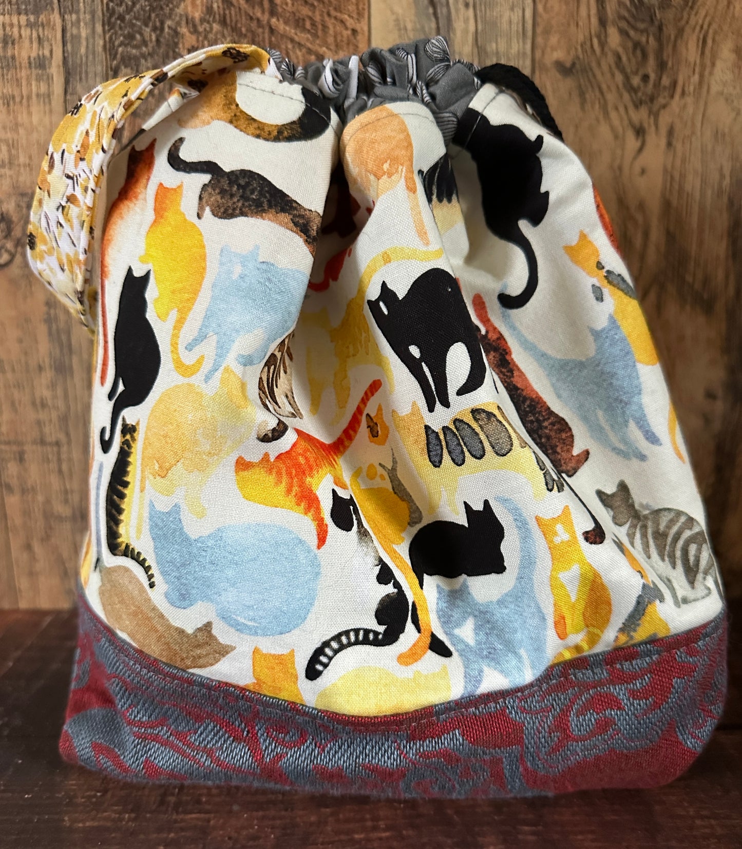 Watercolor Cats Medium Project Bag