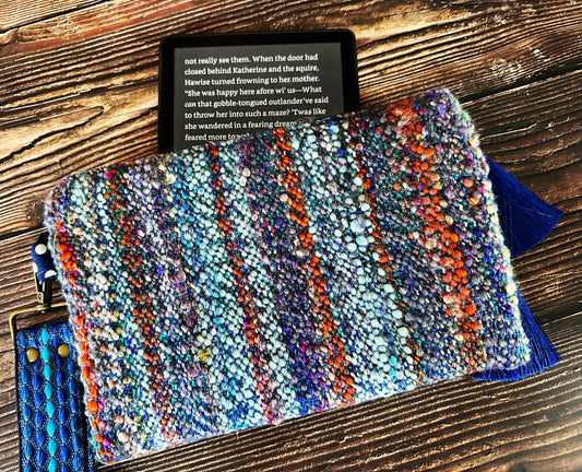 Resist Fists & Handwoven Wool Double Zipper Clutch
