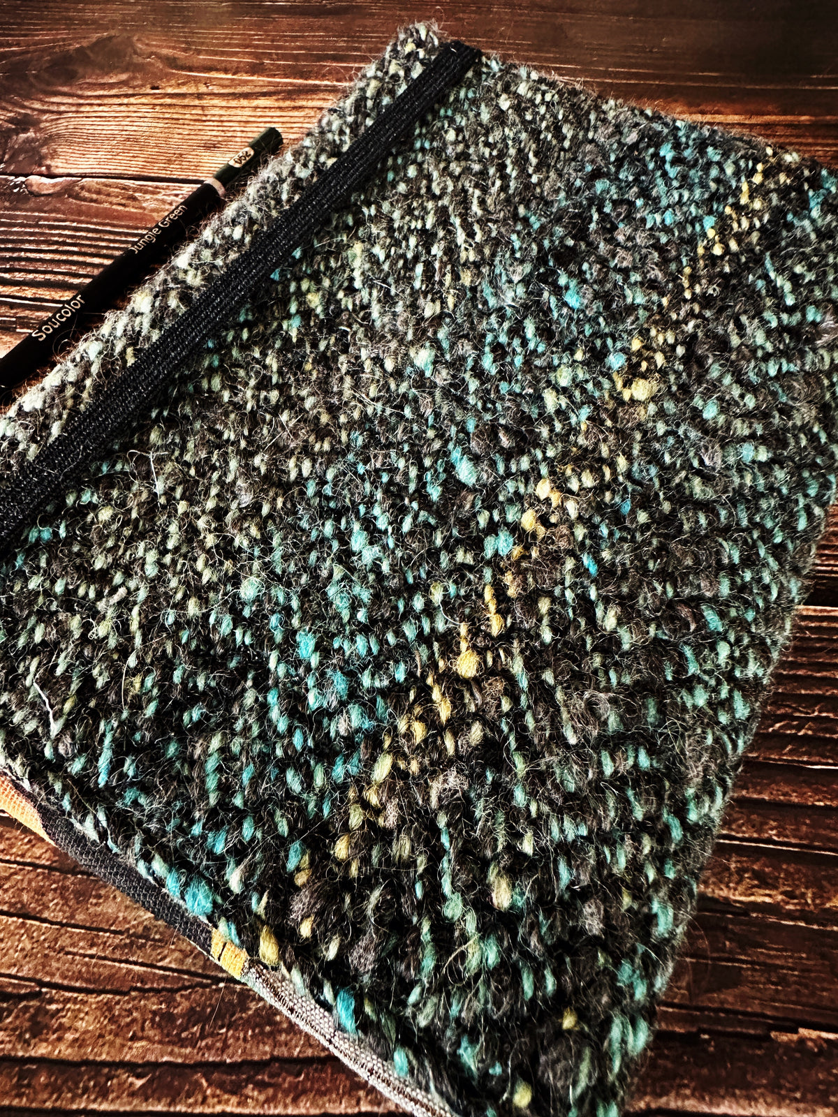 Bats at Sunset with Handwoven Wool Adjustable A5 Journal Cover