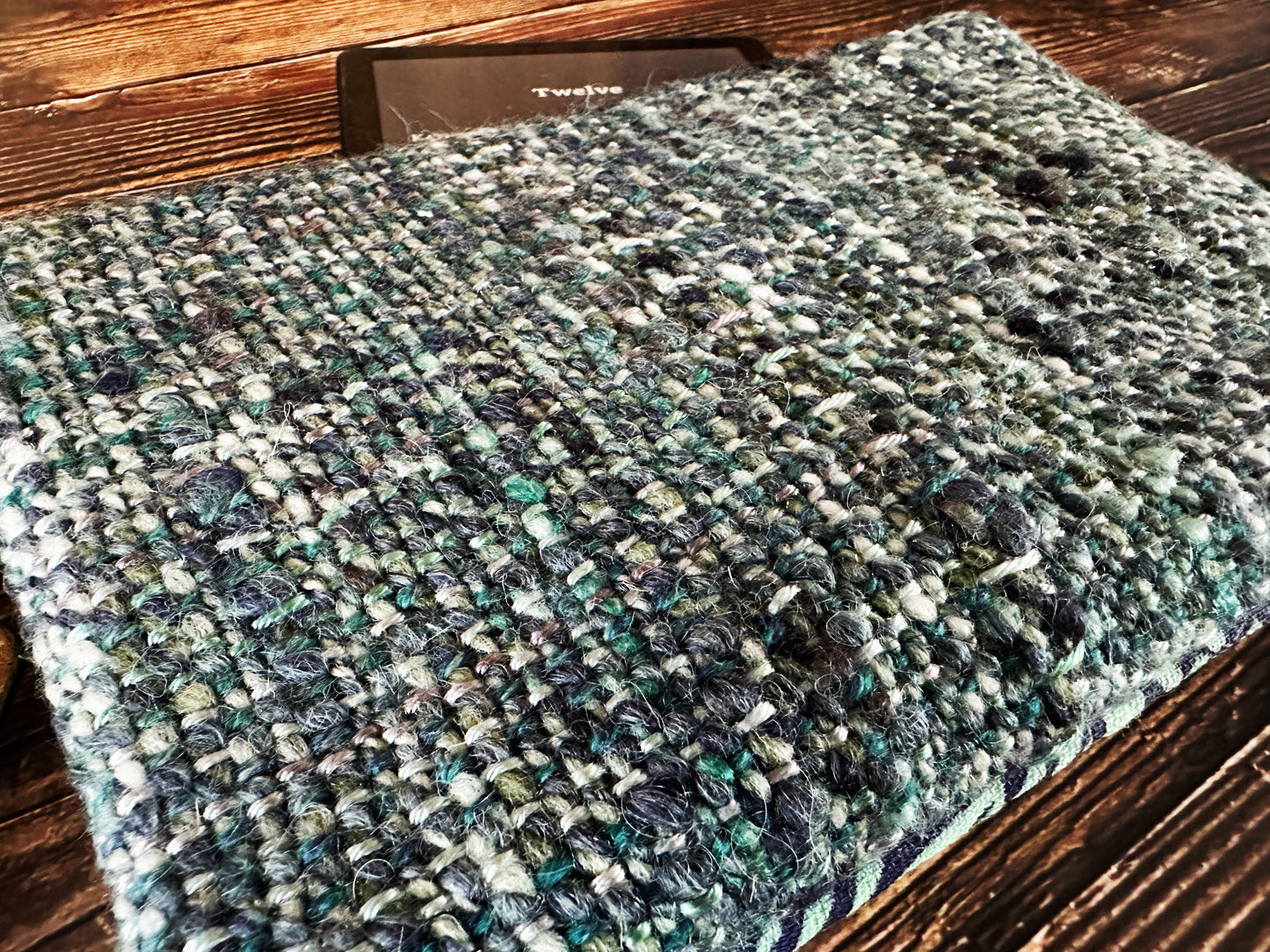 Uterus Garden & Handwoven Wool Double Zipper Clutch