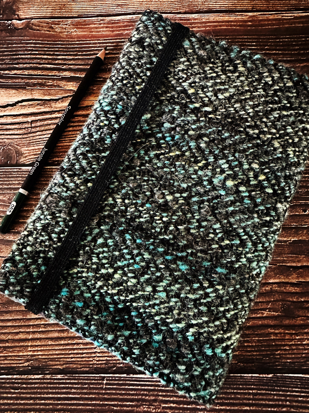 Bats at Sunset with Handwoven Wool Adjustable A5 Journal Cover