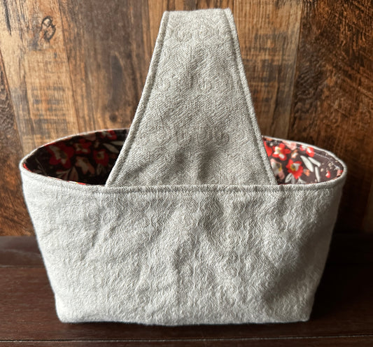 Prairie Small Basket Bag in Light Brown