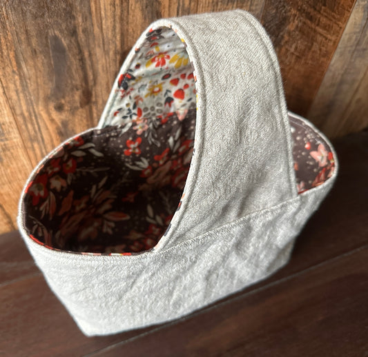 Prairie Small Basket Bag in Light Brown