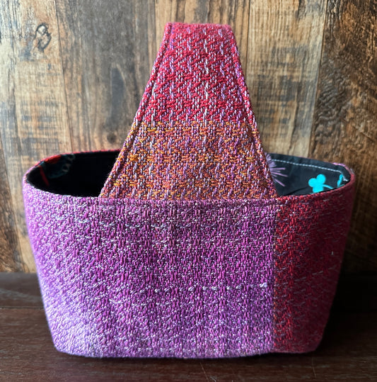 Dramatic Midnight Small Basket Bag
