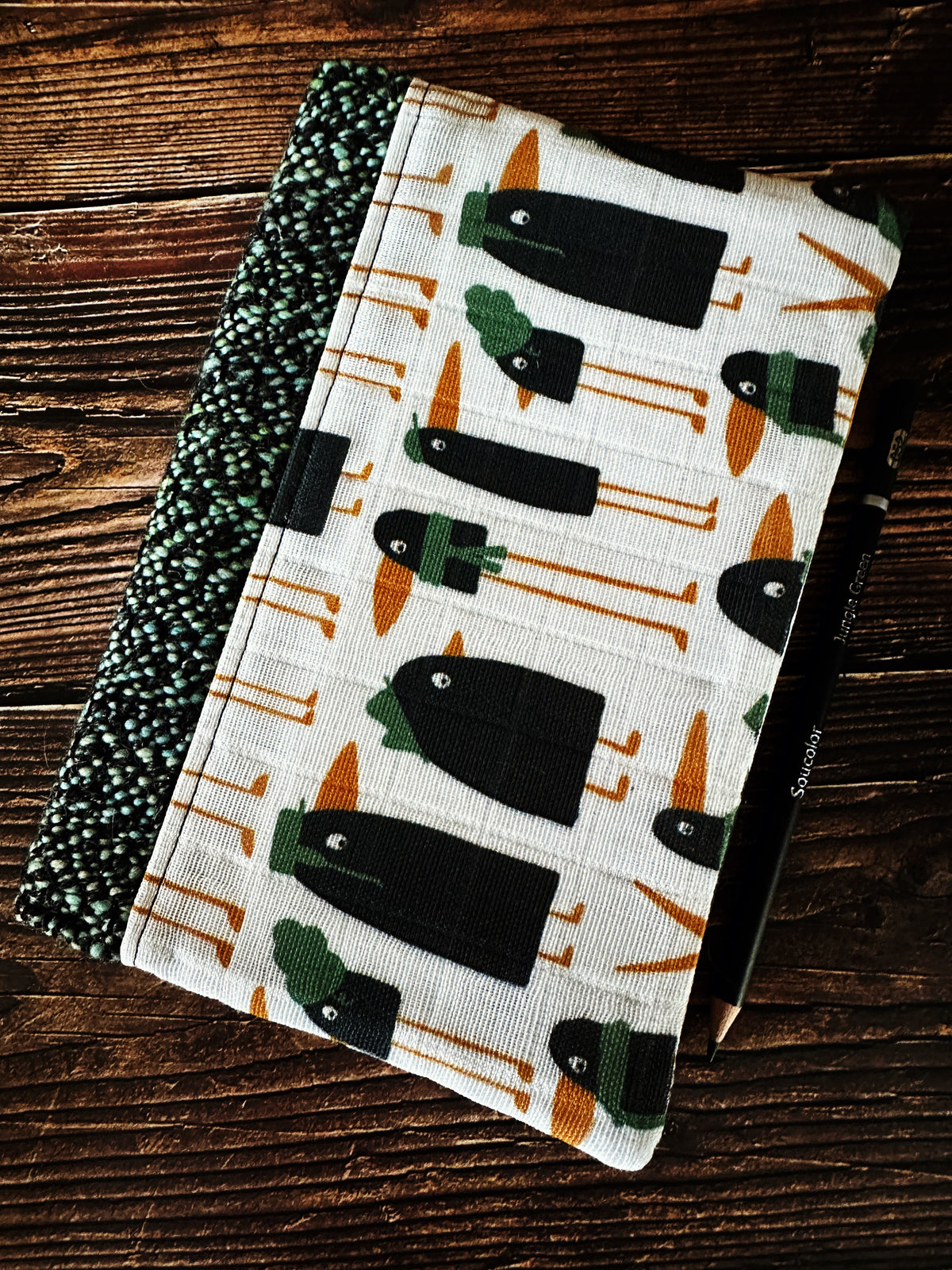 Murder of Crows with Handwoven Wool Adjustable A5 Journal Cover
